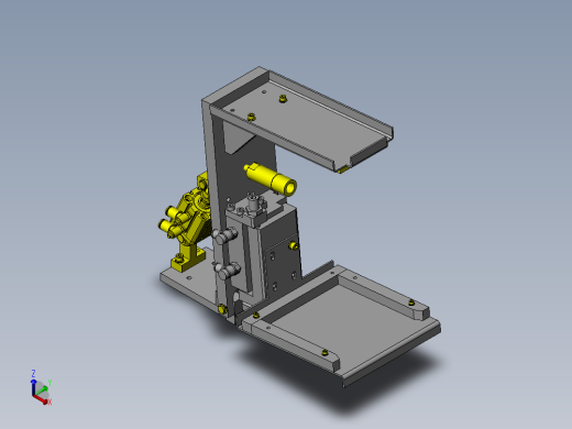 横向工件收纳盒搬运正等轴测缩略图