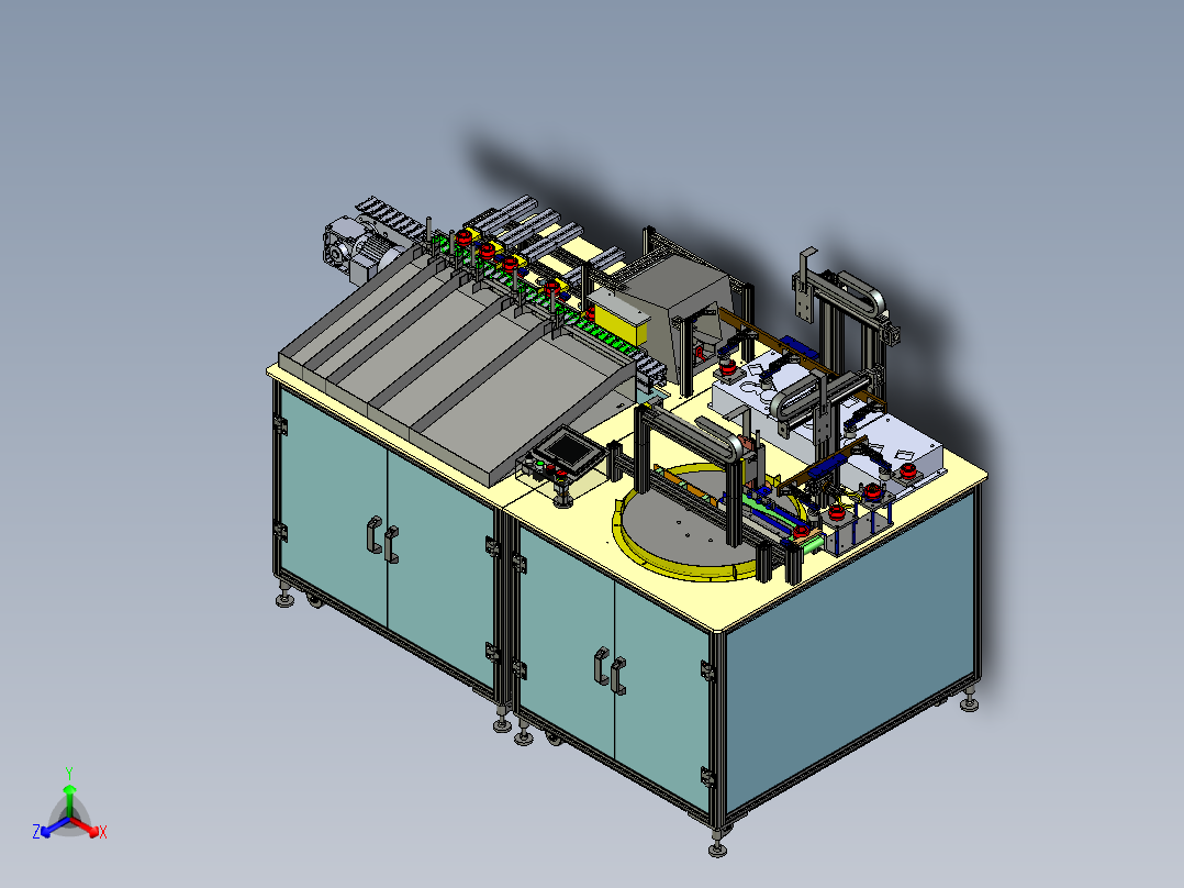 自动CG内环检测设备（工程图PLC程序）Creo