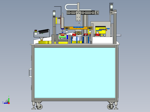 自动CG内环检测设备（工程图PLC程序）Creo右视缩略图