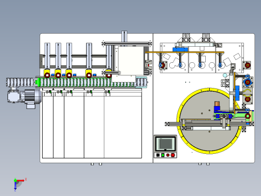 自动CG内环检测设备（工程图PLC程序）Creo俯视缩略图