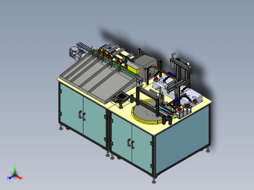 自动CG内环检测设备（工程图PLC程序）Creo正等轴测缩略图