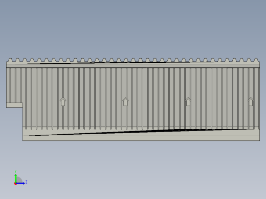 巴黎圣母院模型左视缩略图