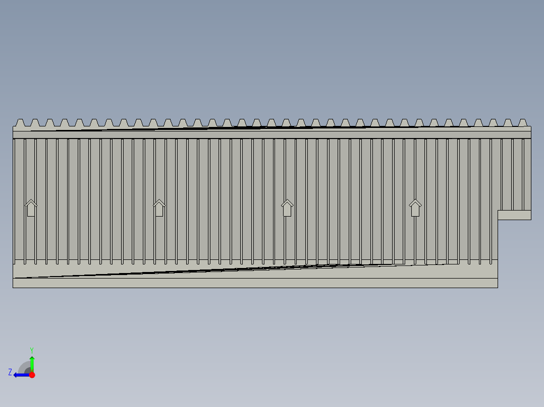巴黎圣母院模型右视图