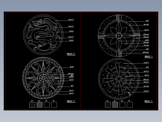 室内装修图库-地面拼花-724-725