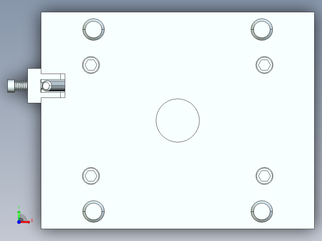 弯管注射模具设计穆国轩前视图