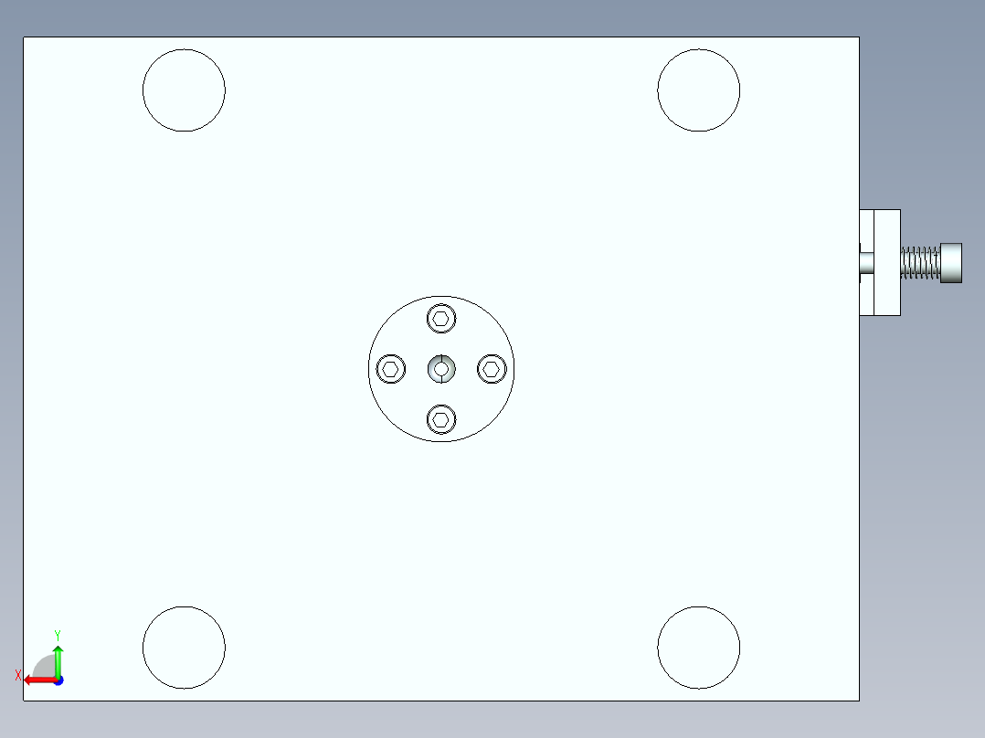 弯管注射模具设计穆国轩后视图