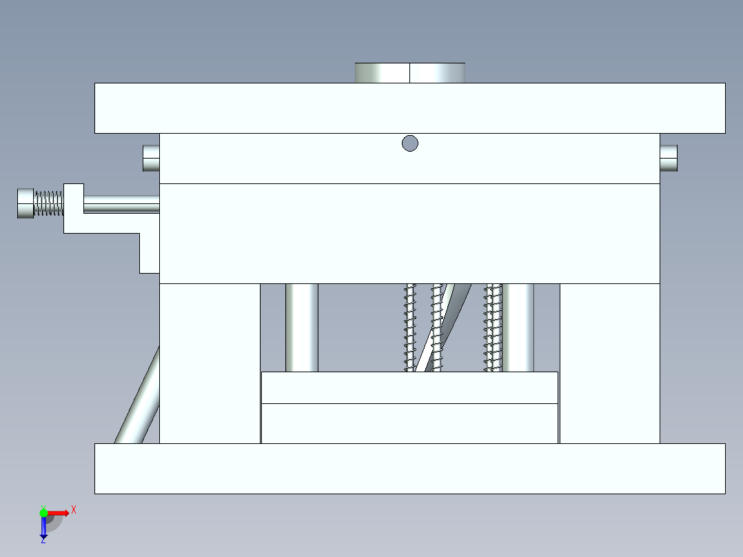 弯管注射模具设计穆国轩俯视图