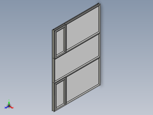铝窗正等轴测缩略图