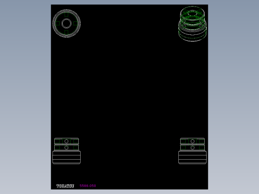 小型千斤頂5588-2D多系列多零件图纸模型