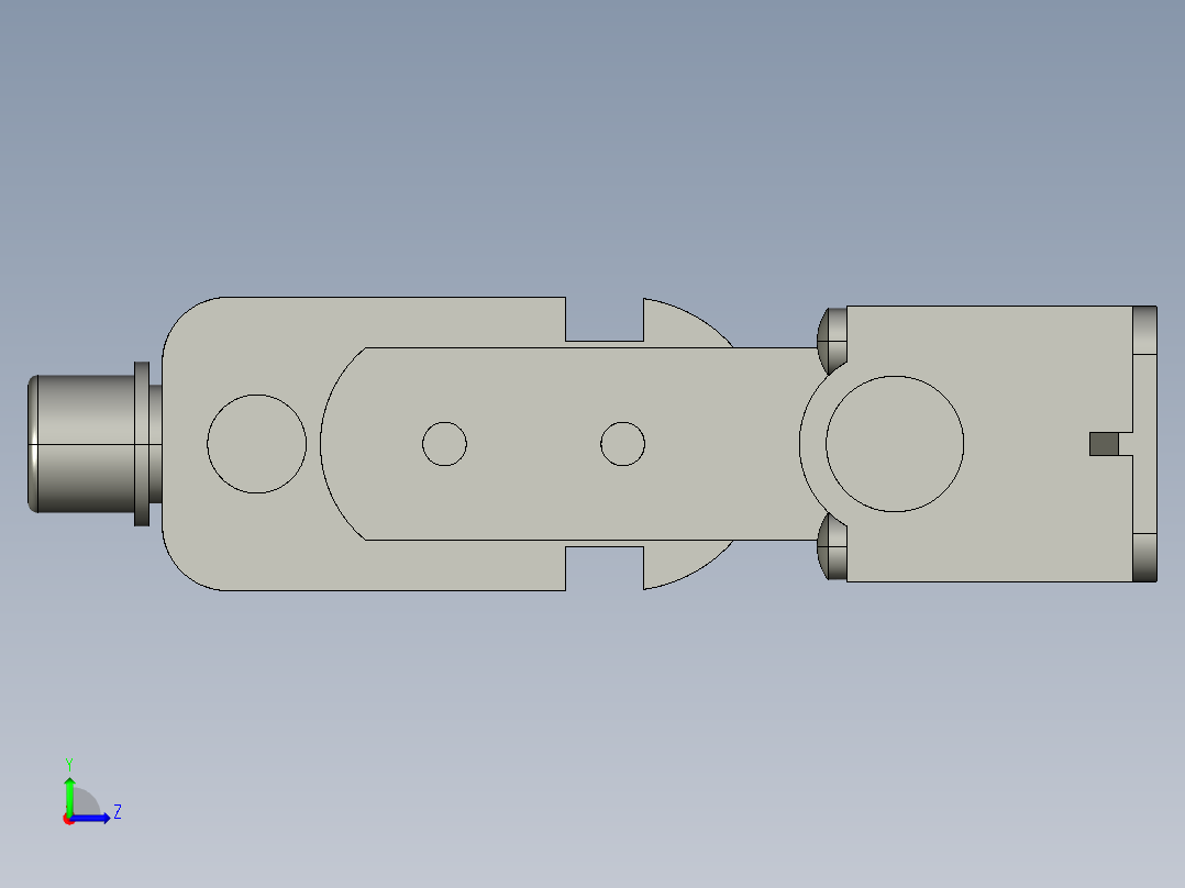 基恩士SJ-R180_kc图纸模型左视图