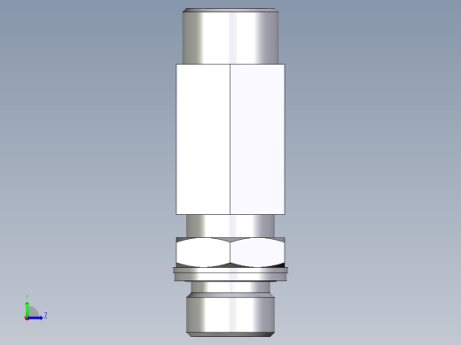 卡套式工业通用硬管接头EO_Adjustable_locknut_run_tee_LEE16SMOMDCF左视缩略图