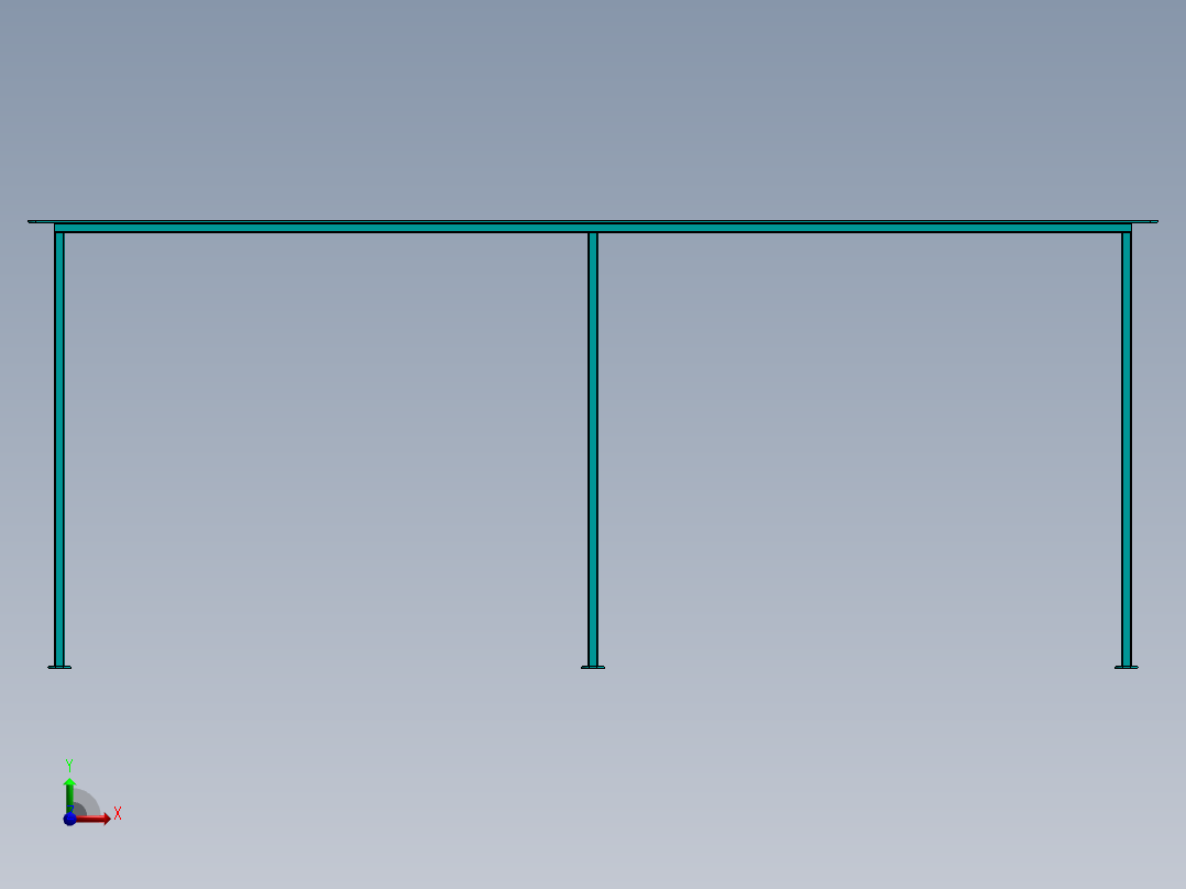 停车棚 停车楼 (4)前视图