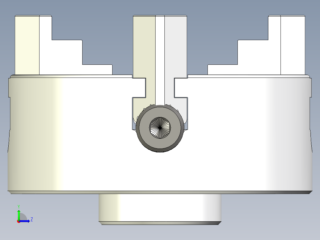 小四块卡盘左视图