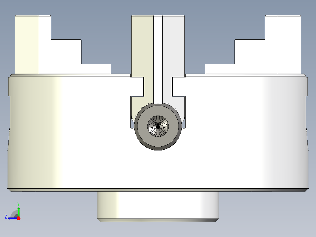 小四块卡盘右视图