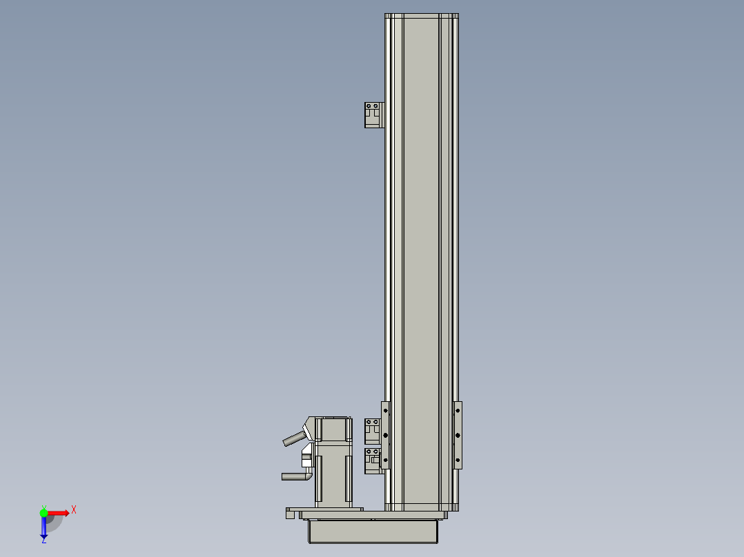 半封闭丝杆滑台MT75BS.L#.350.BR.P10.C3俯视图