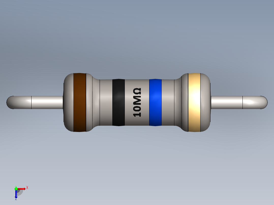 电容器 二极管 电阻器-Resistor 10M Ohm主视图
