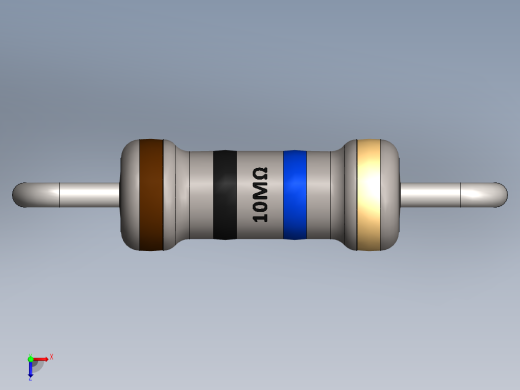 电容器 二极管 电阻器-Resistor 10M Ohm俯视缩略图