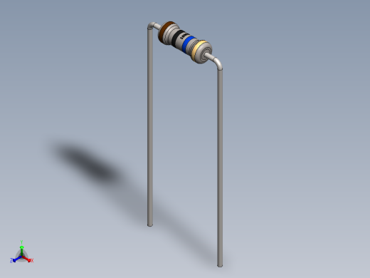 电容器 二极管 电阻器-Resistor 10M Ohm正等轴测缩略图