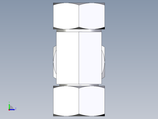 卡套式工业通用硬管接头EO_Swivel_nut_run_tee_EL28ZL71左视缩略图