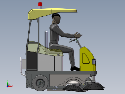 电动驾驶清扫车前视缩略图