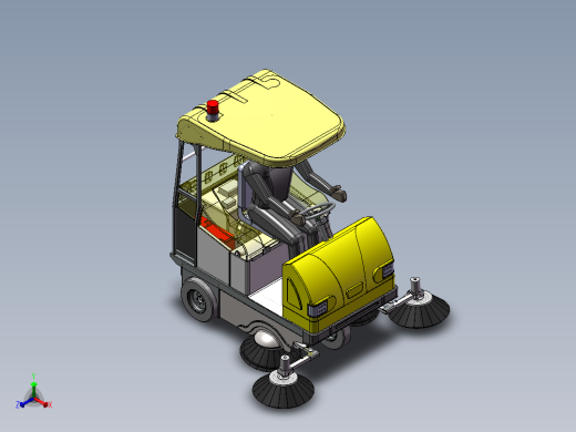 电动驾驶清扫车正等轴测缩略图