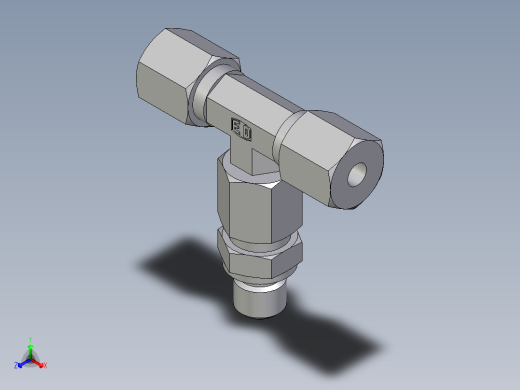 卡套式工业通用硬管接头EO_Assembled_adjustable_standpipe_branch_tee_EVT06SM71