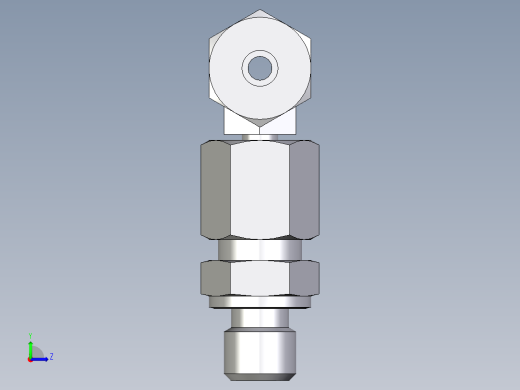 卡套式工业通用硬管接头EO_Assembled_adjustable_standpipe_branch_tee_EVT06SM71左视缩略图