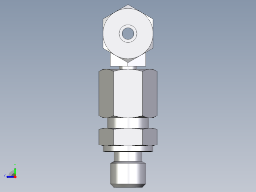 卡套式工业通用硬管接头EO_Assembled_adjustable_standpipe_branch_tee_EVT06SM71右视缩略图