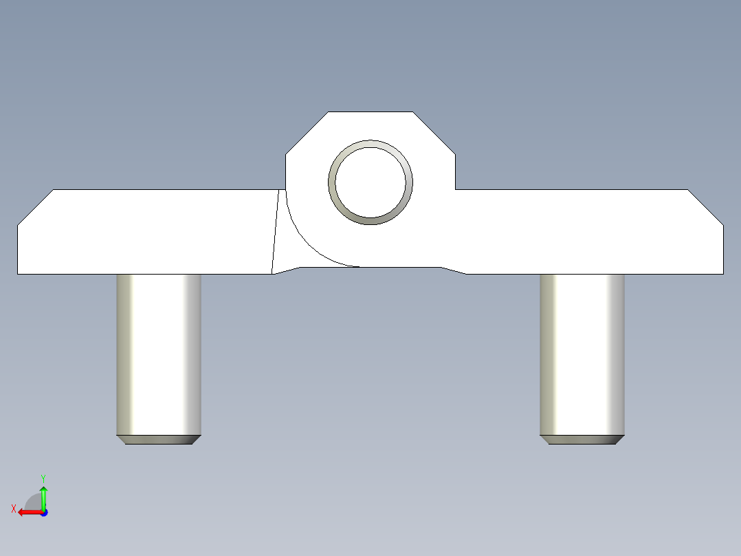 鋅合金鉸鏈CMM-3D多系列多零件图纸模型后视图