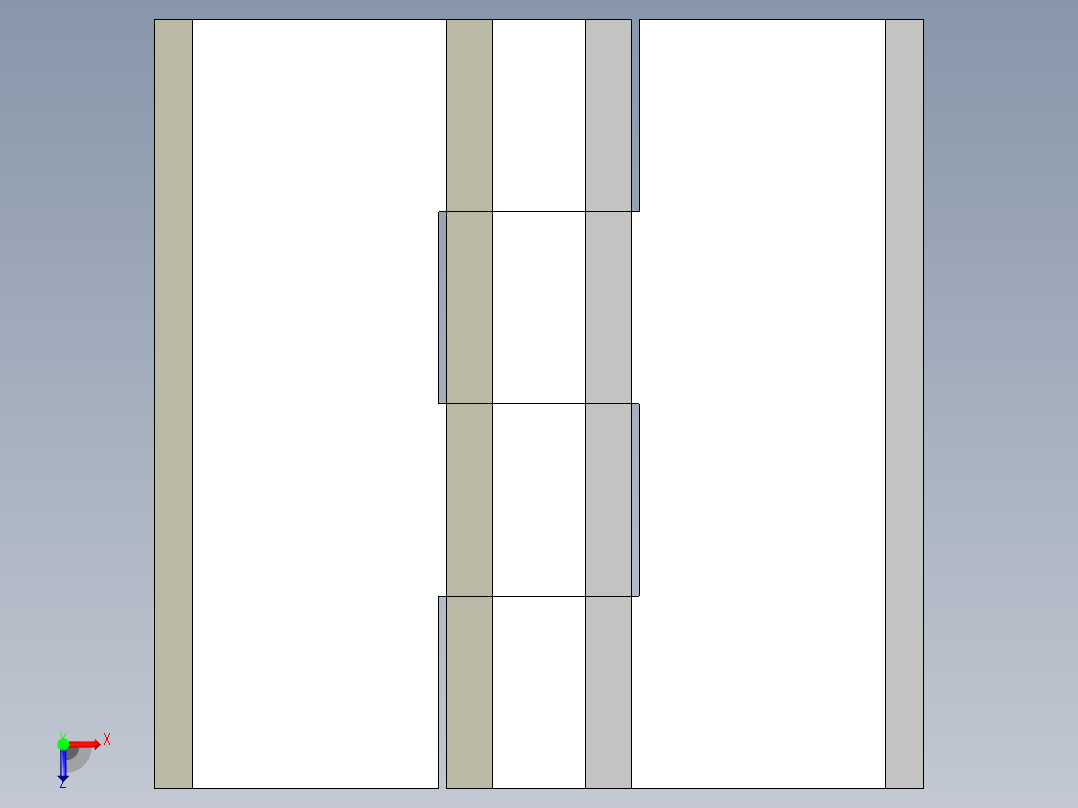 鋅合金鉸鏈CMM-3D多系列多零件图纸模型俯视图