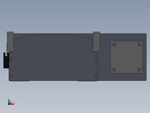 直线模组LHA22-CA-R设计图纸前视缩略图