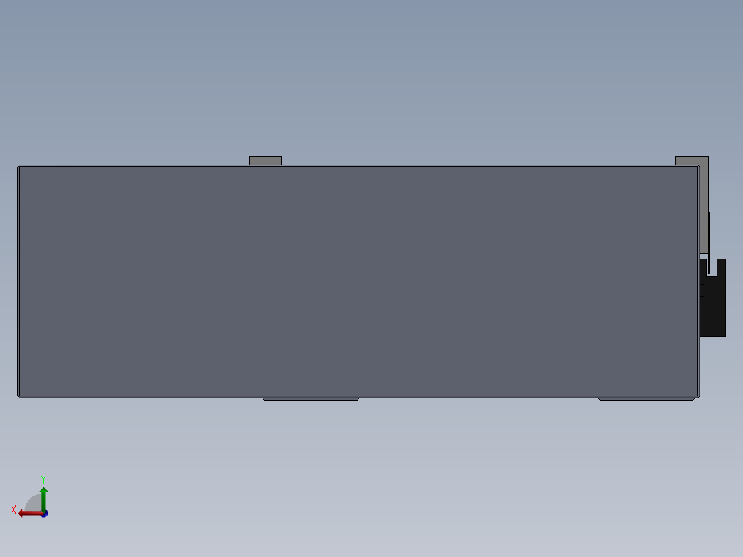 直线模组LHA22-CA-R设计图纸后视图