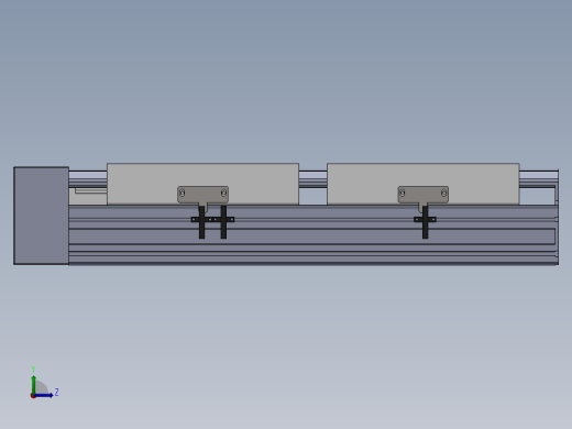 直线模组LHA22-CA-R设计图纸左视缩略图