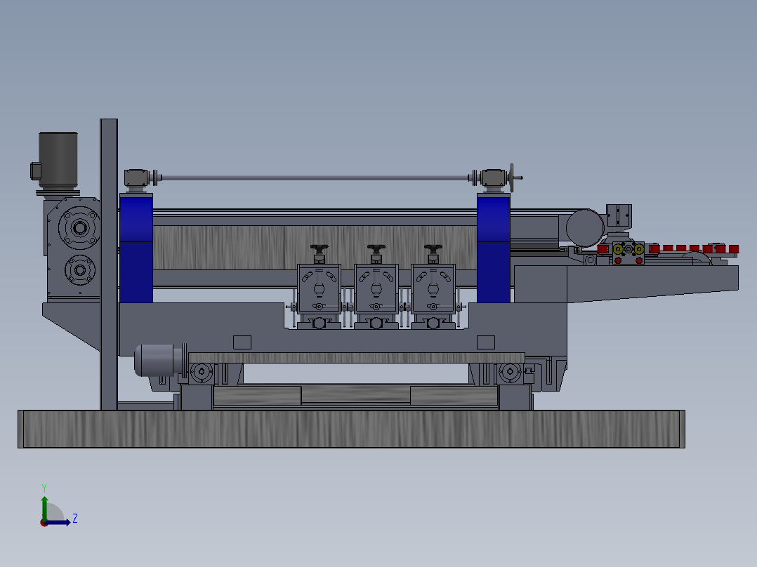 玻璃双边磨边机sw09可编辑左视图