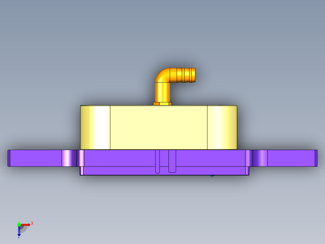 YX60-C笔记本CNC工装夹具三维模型-CNC4-侧孔加工-200722俯视图