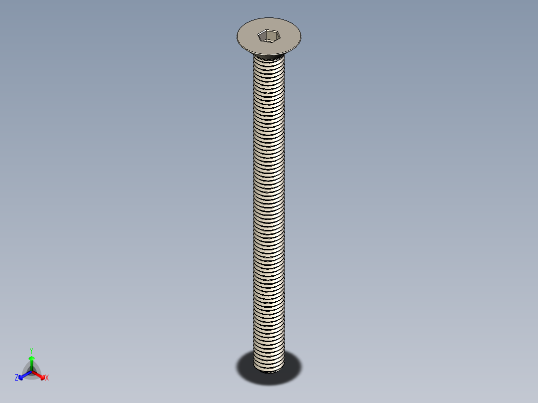 Screw_ISO_10642_M10x130_A2.STEP正等轴测图
