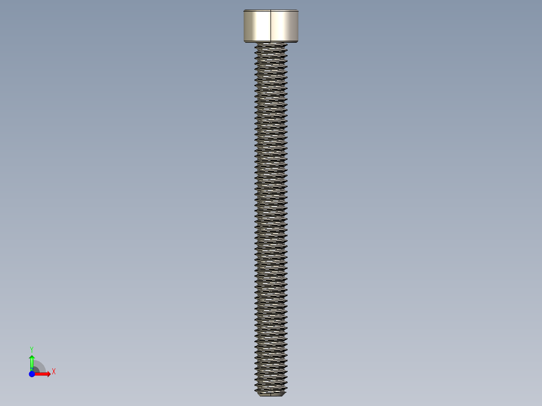 Screw_DIN_912_M6x65F_A2.STEP公制内六角螺钉前视图