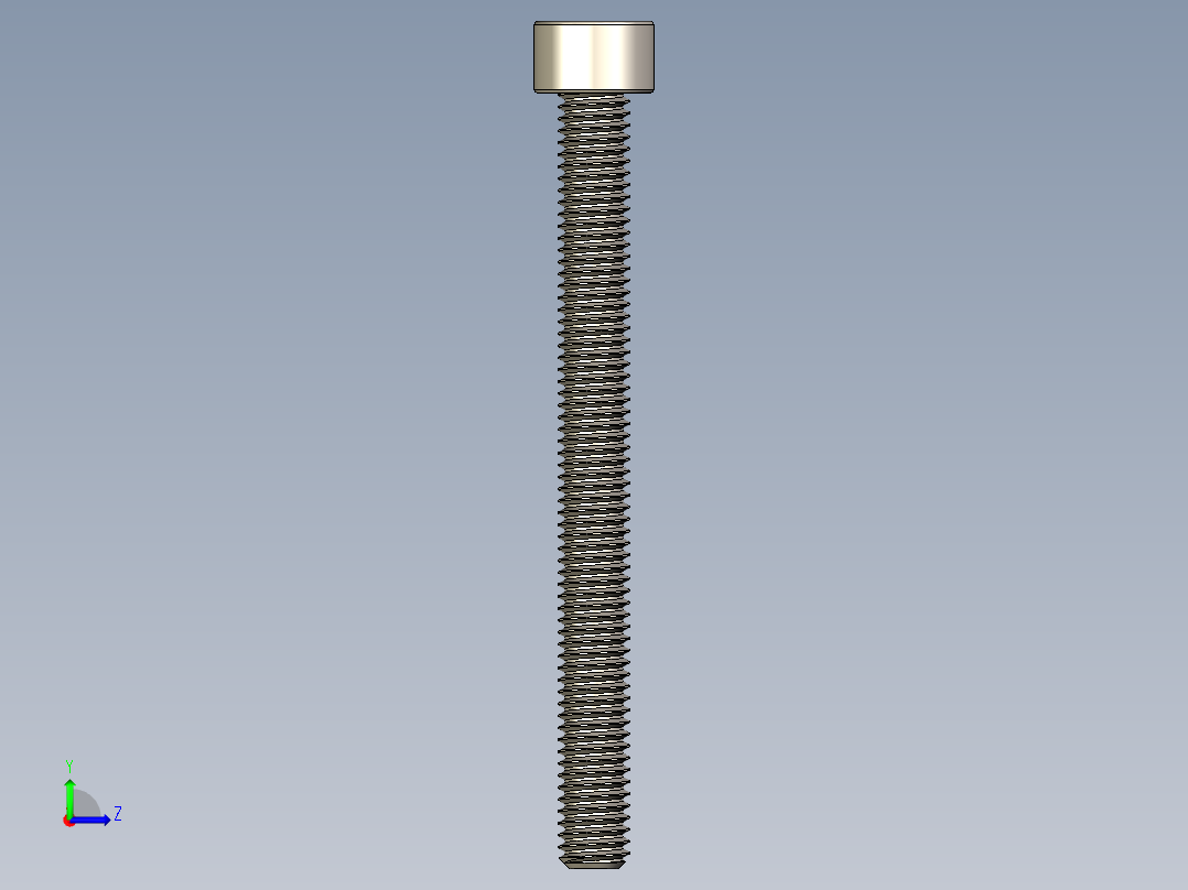 Screw_DIN_912_M6x65F_A2.STEP公制内六角螺钉左视图
