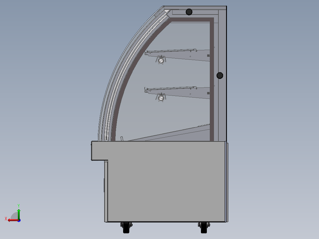 电控柜、冷藏展示柜后视图