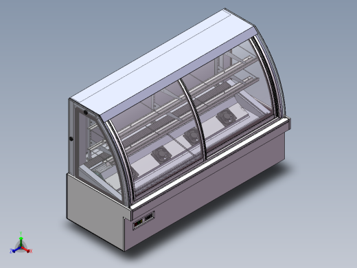 电控柜、冷藏展示柜正等轴测缩略图