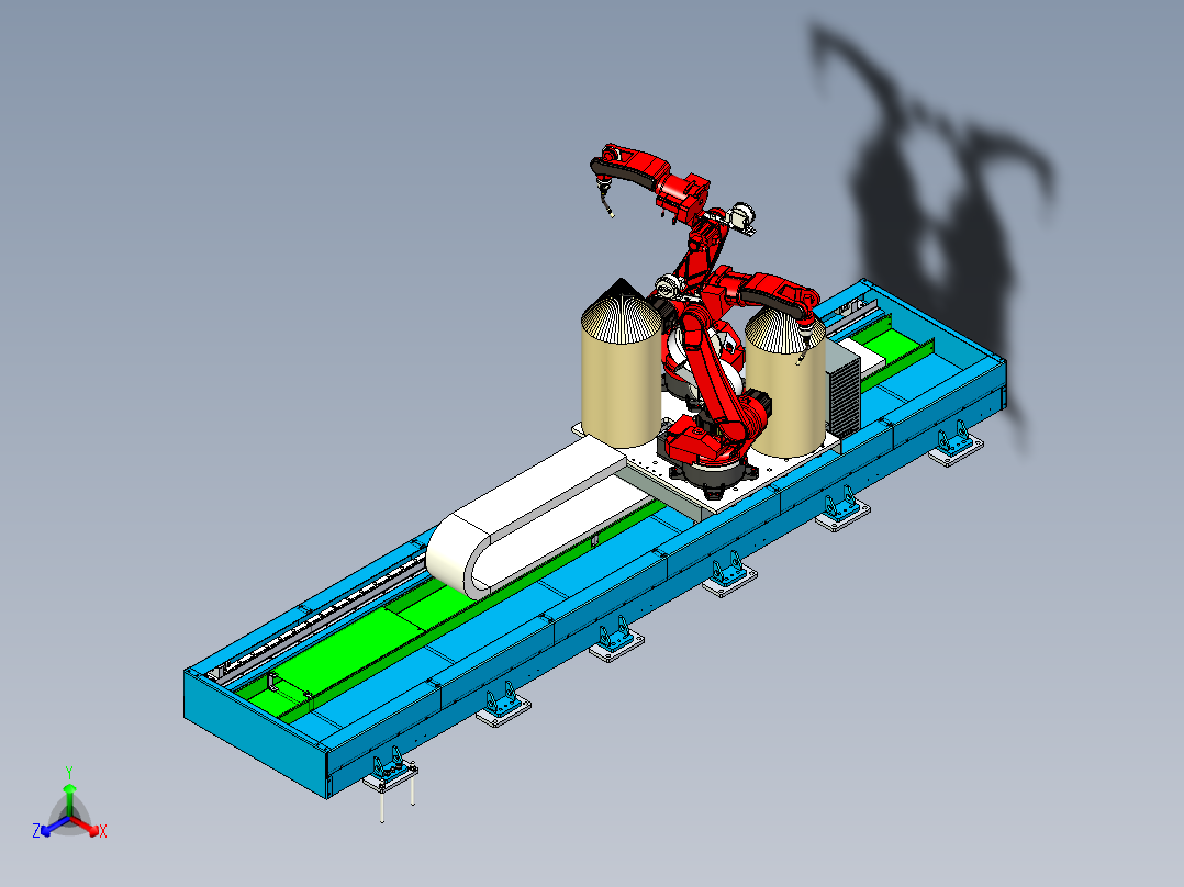 机器人第七轴地轨设计