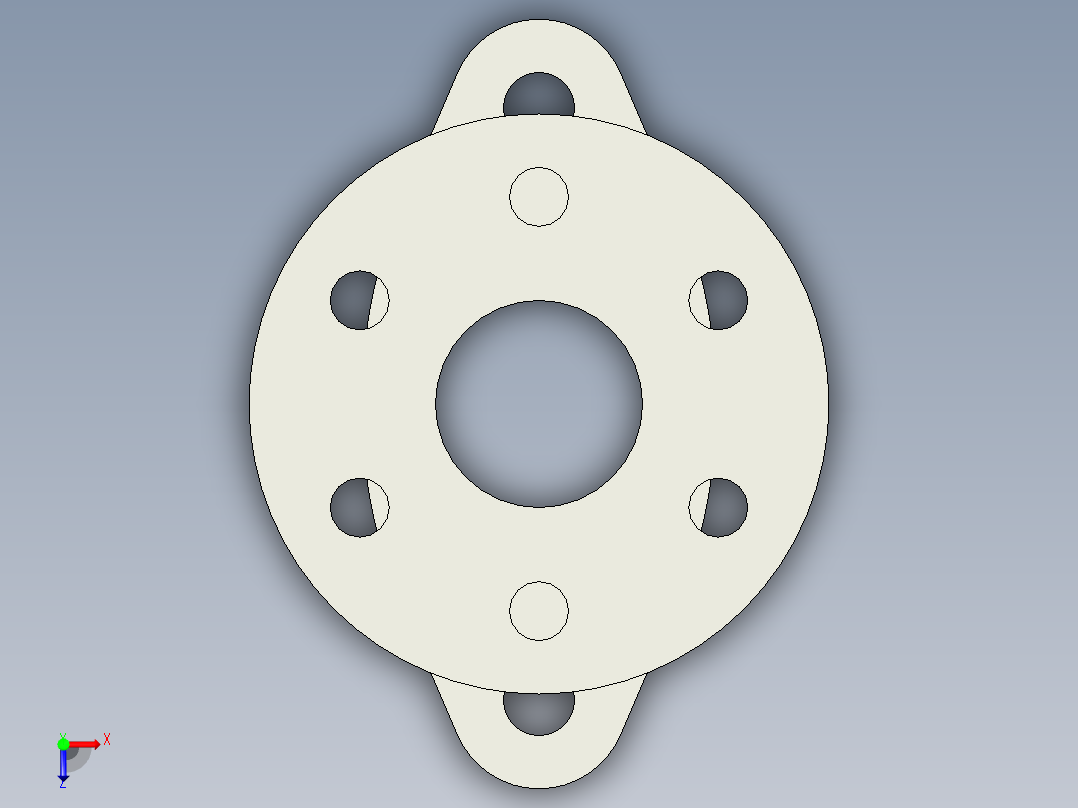 法兰适配器俯视图