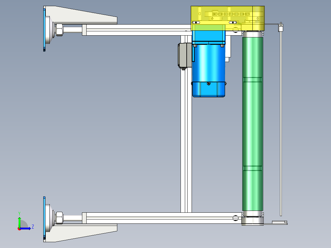带筋皮带线左视图