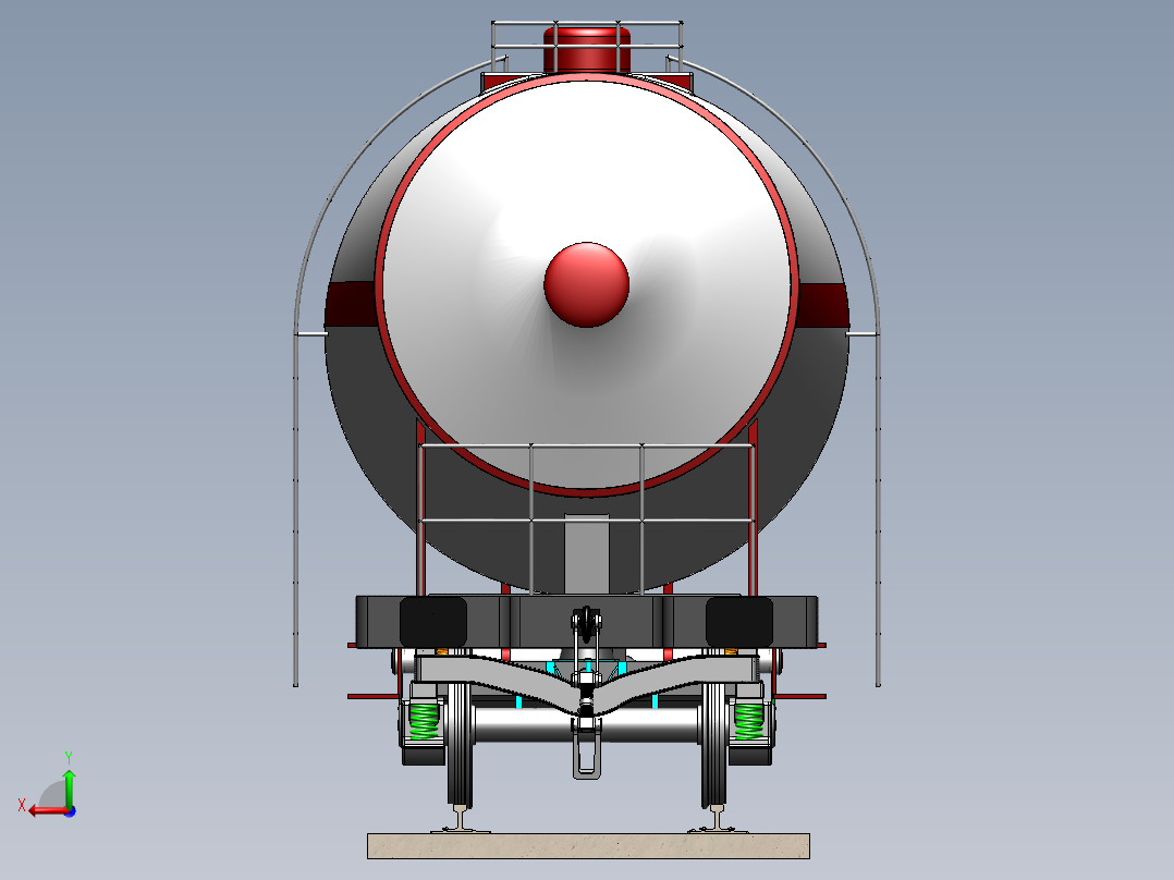 火车机车列车zaes-type-tank-wagon-62m3-1831-模型格式为 sw后视图