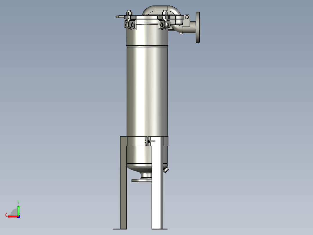 WBF-201罐装过滤器后视图