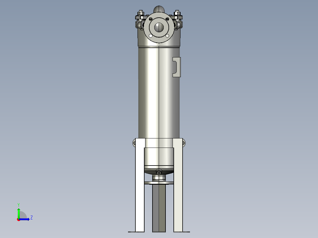 WBF-201罐装过滤器左视图