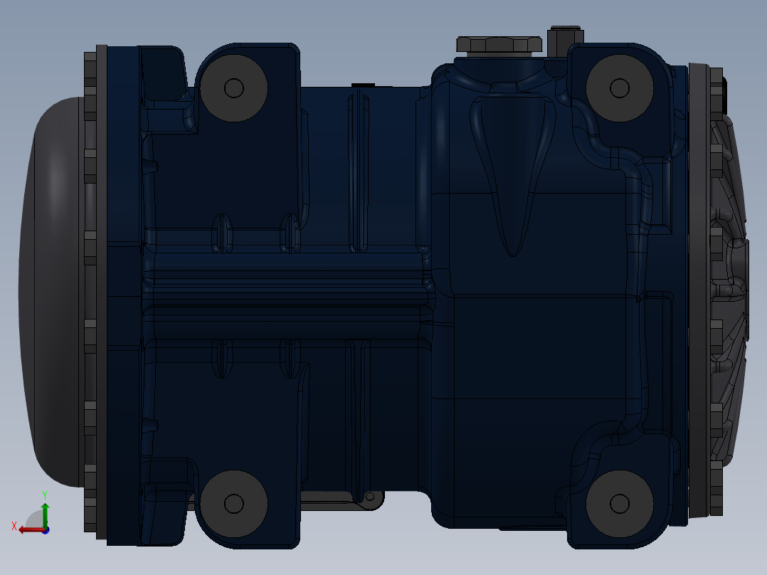 压缩机Dorin H200CS后视图