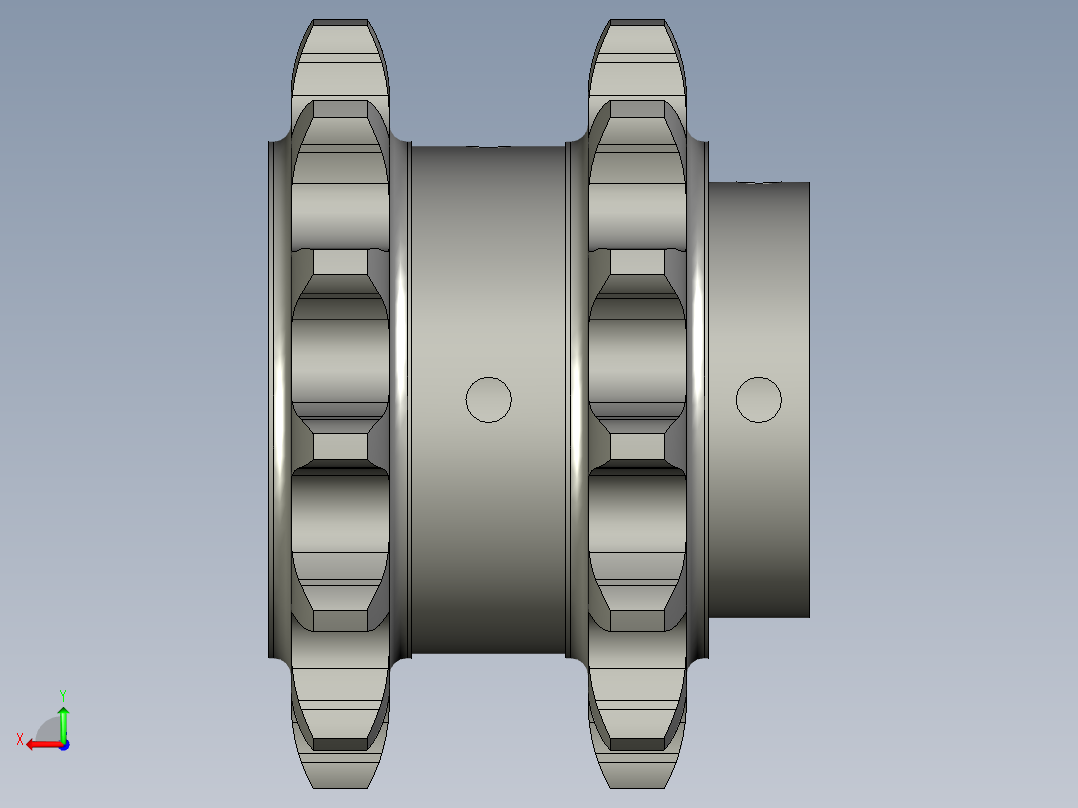 双排链轮16A-13后视图