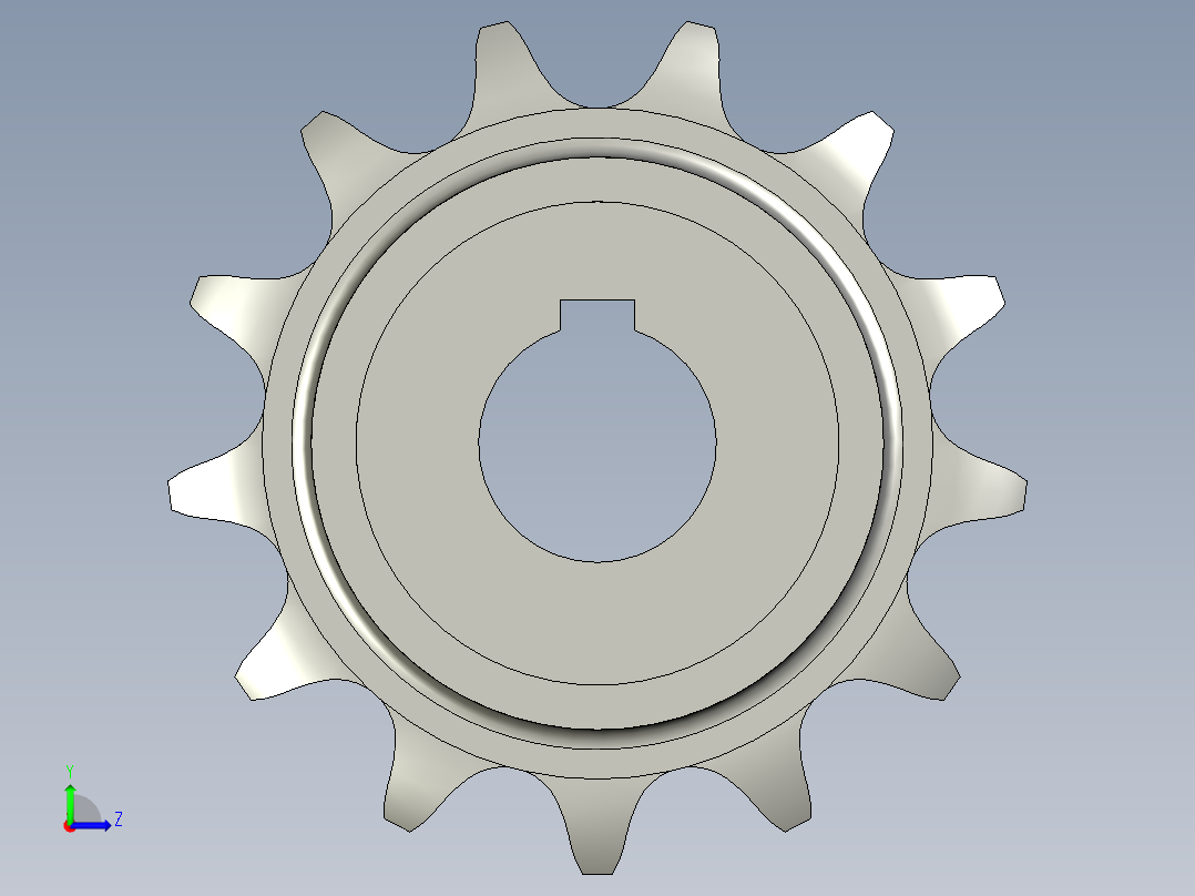 双排链轮16A-13左视图