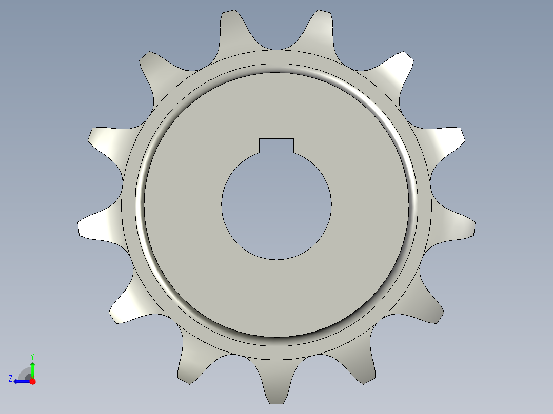 双排链轮16A-13右视图